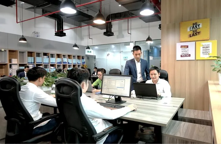 ITS engineers at work in the Hanoi office