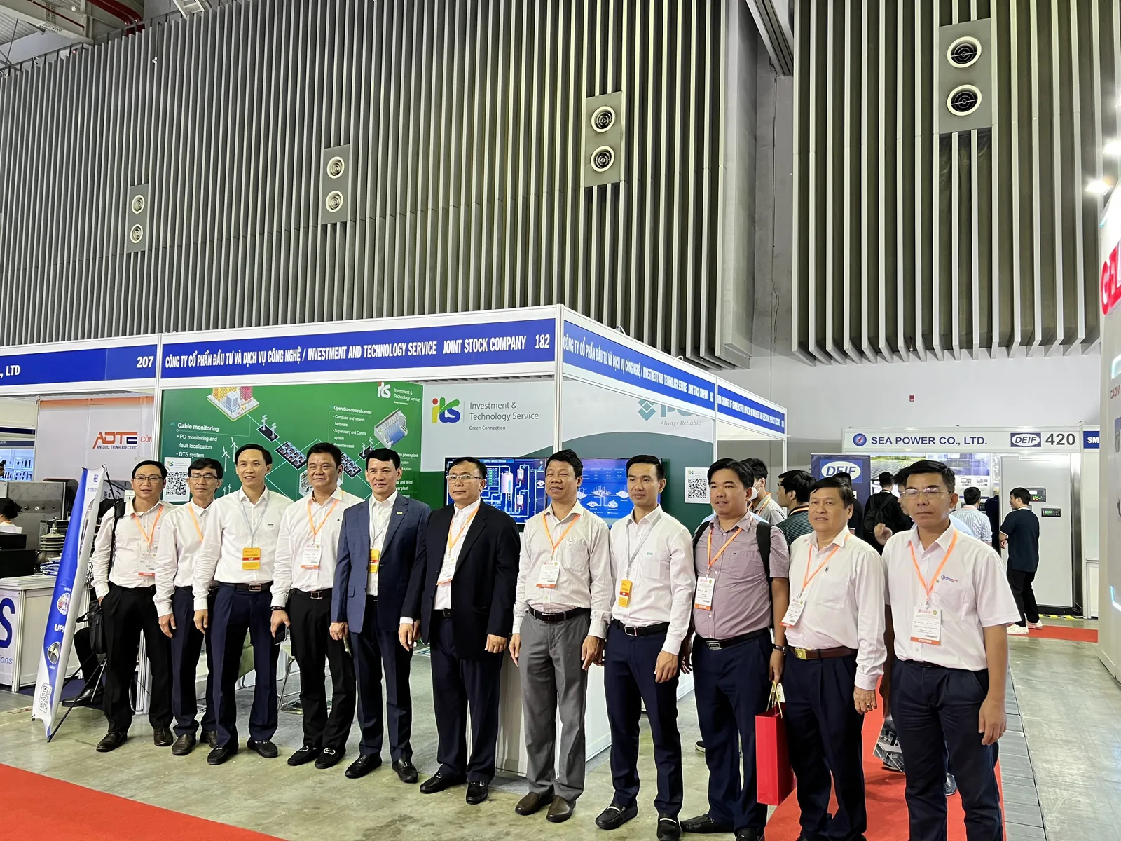 ITS team at an energy exhibition in Vietnam