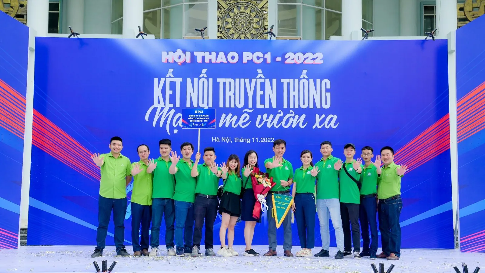 Our team at the Sports and Arts 2022 festival